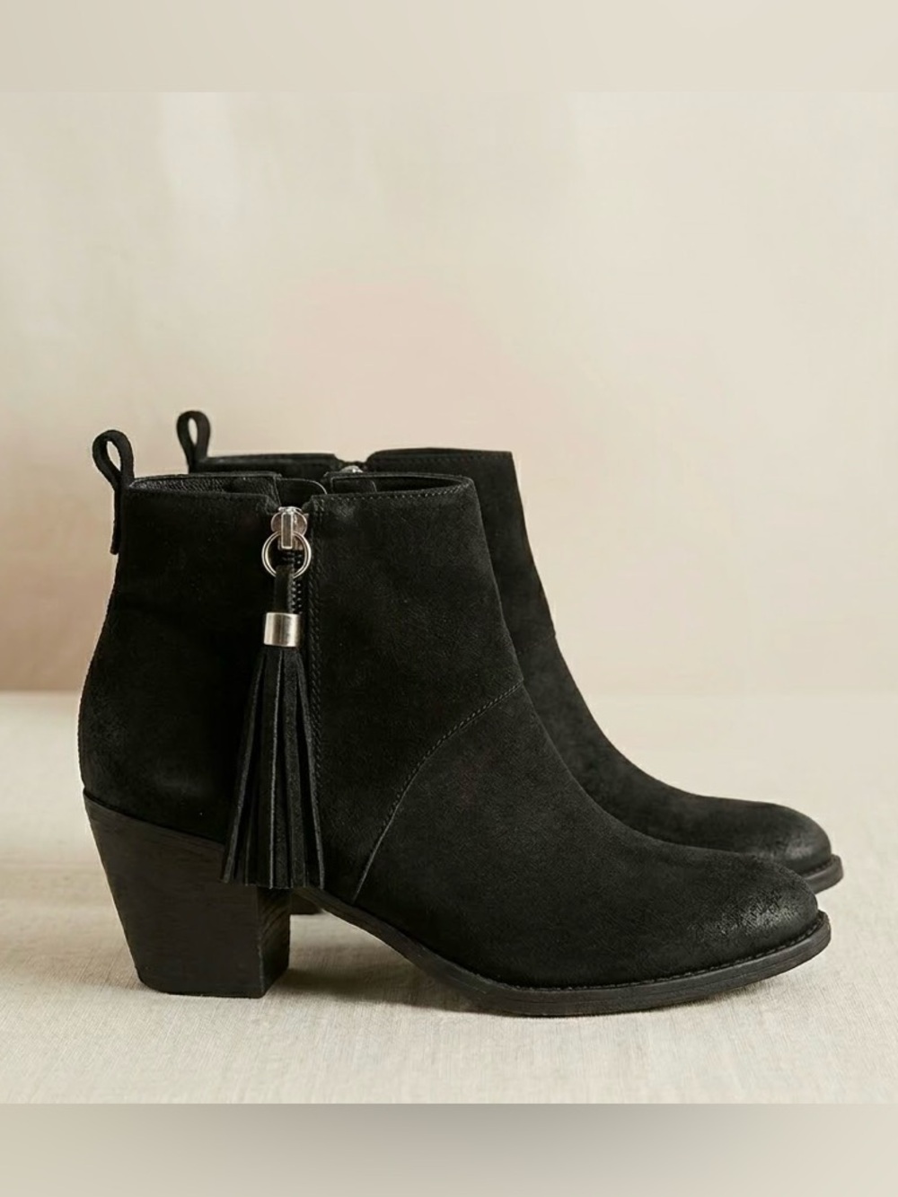 Steve Madden Beti Leather Ankle Booties Women’s Size 7 Block Heel